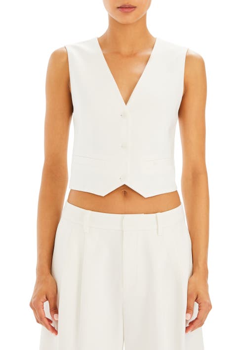 Shop Ser.o.ya Fraser Vest In Porcelain