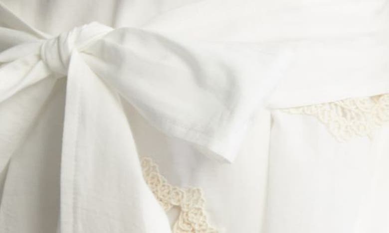 Shop Ciebon Marielle Long Sleeve Cotton Shirtdress In White