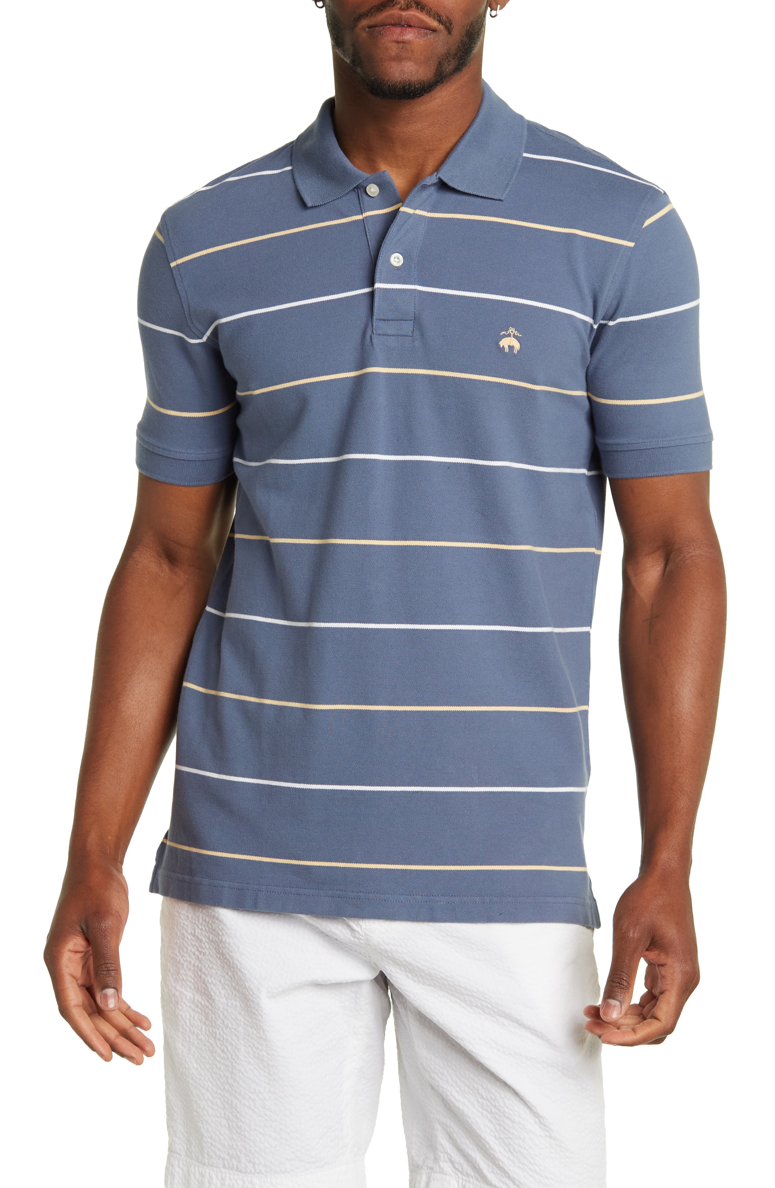 Brooks Brothers Striped Piqué Slim Fit 