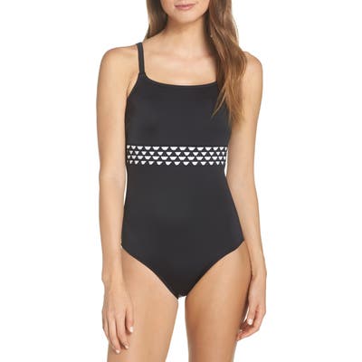 Amoena Cocos Pocketed One-Piece Swimsuit, Black