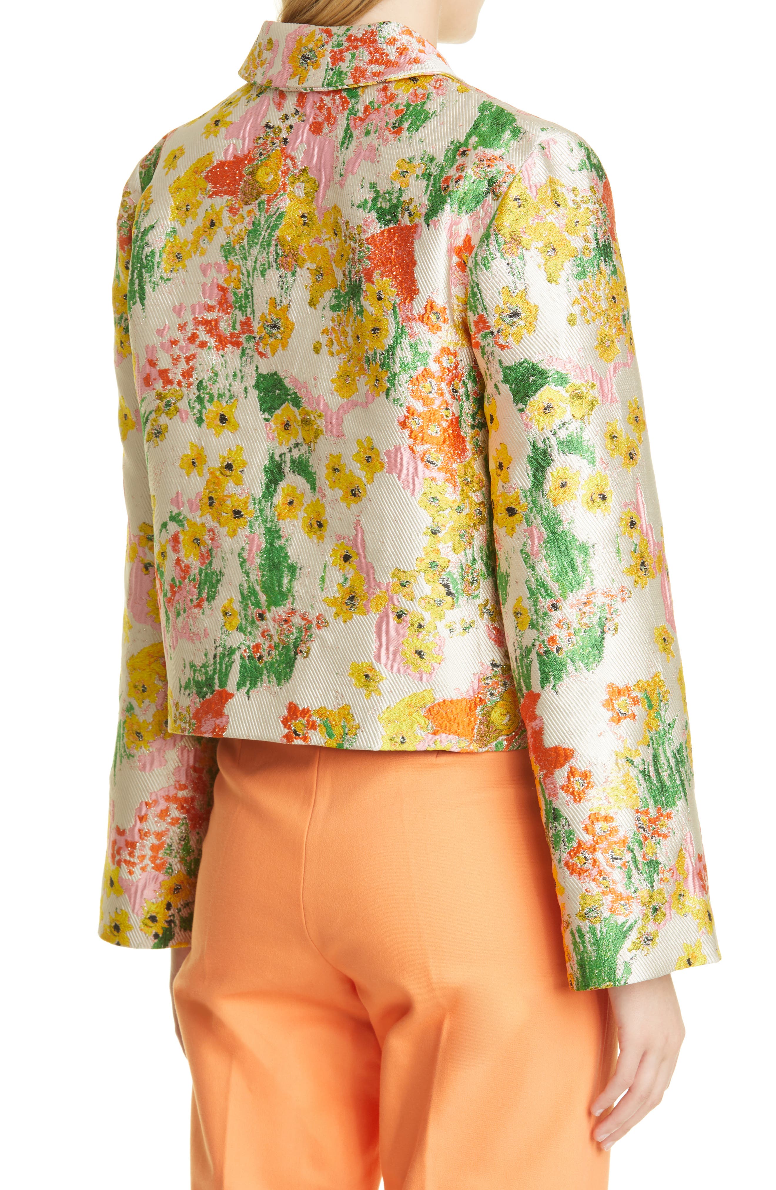 Stine Goya Kiana Jacquard Floral Jacket in Artist Canvas Daytime