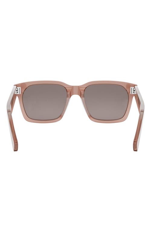 Shop Celine Bold 3 Dots 54mm Geometric Sunglasses In Pink/other/smoke