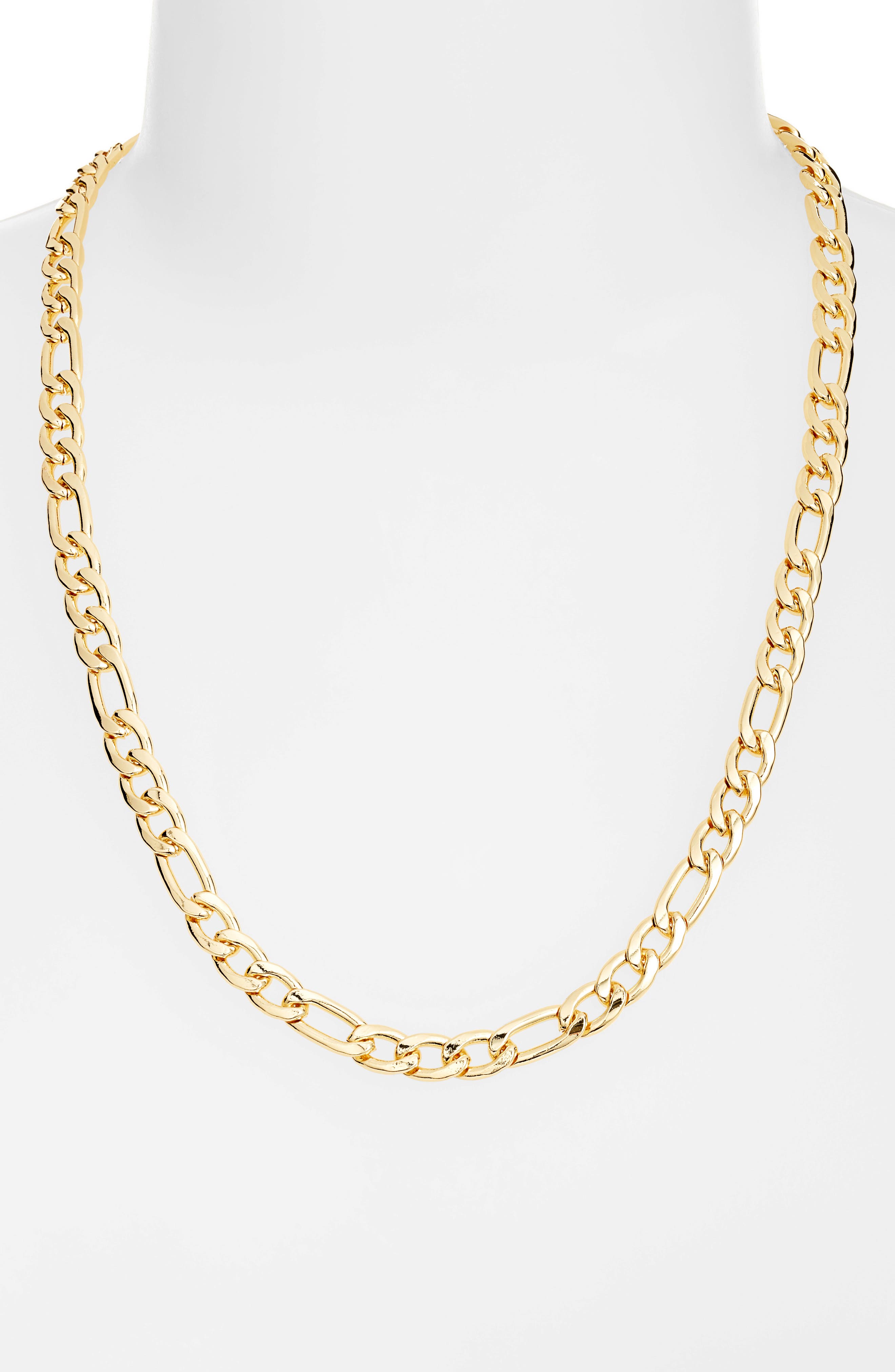 Nordstrom Classic Figaro Chain Necklace 