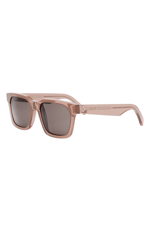 Shop Celine Bold 3 Dots 54mm Geometric Sunglasses In Pink/other/smoke