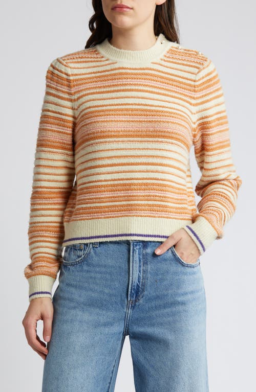 SESSÙN Nagina Stripe Sweater Whifolk at Nordstrom,