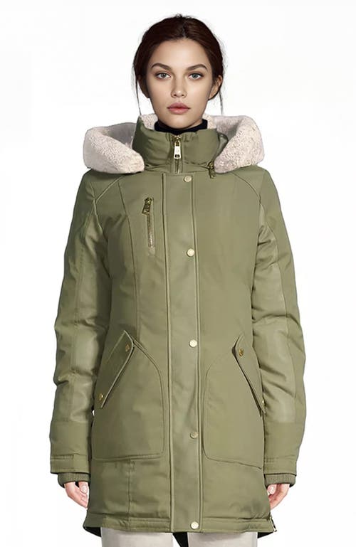 Nicole Benisti Chelsea Parka Jacket In Moss