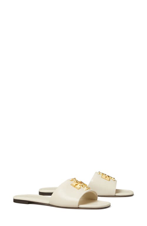 Shop Tory Burch Eleanor Slide Sandal In Light Cream/gold