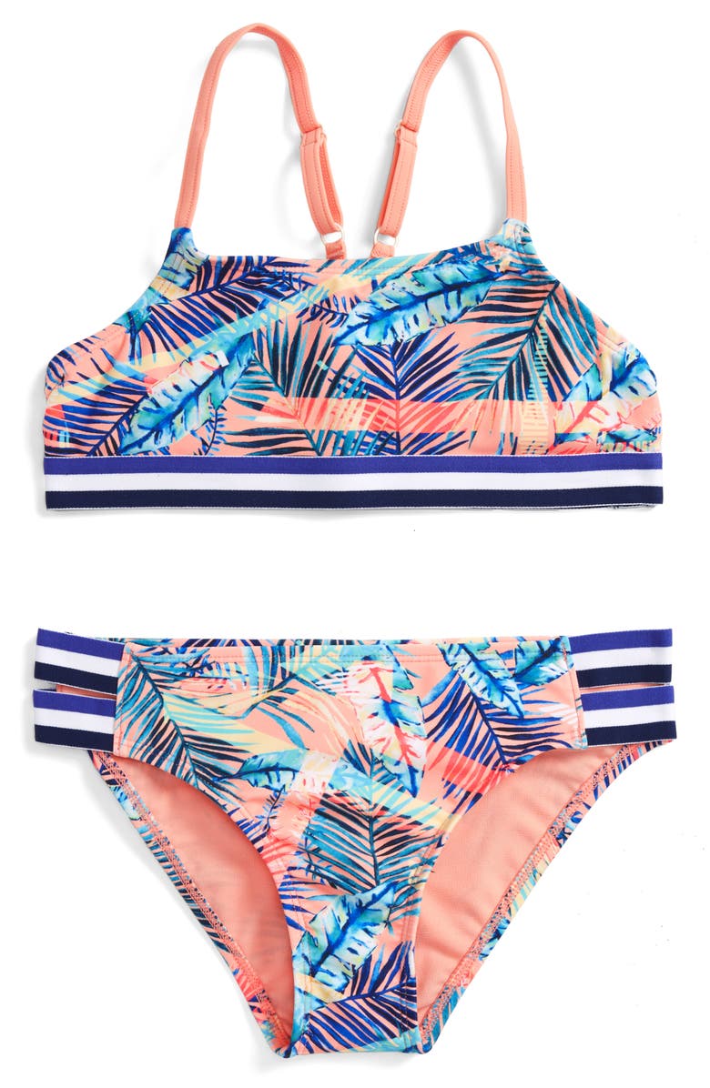 Roxy Retro Summer Two-Piece Swimsuit (Big Girls) | Nordstrom