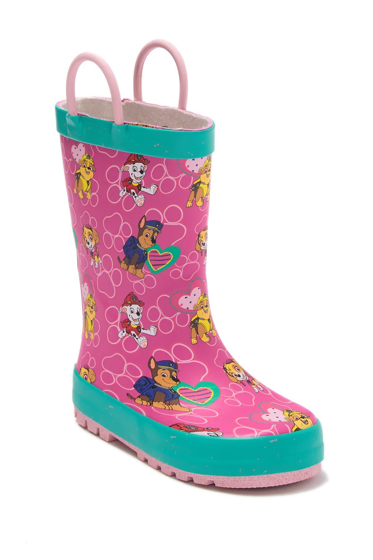 paw print rain boots
