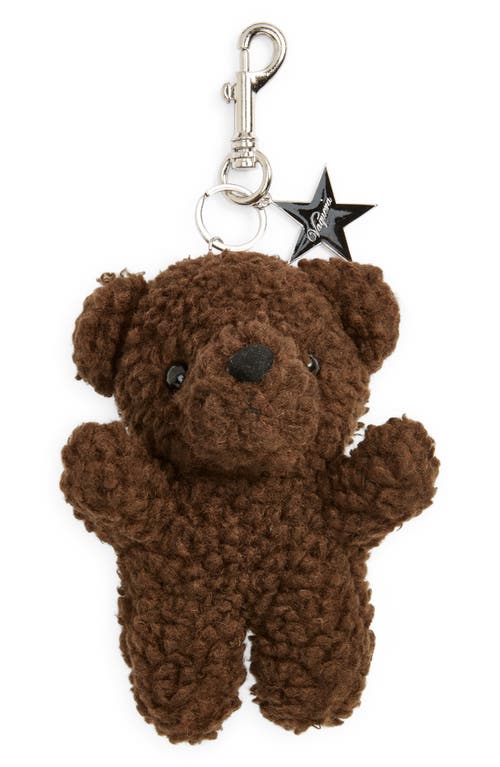 Vaquera Teddy Bear Virgin Wool Blend Key Chain in Brown | Smart Closet