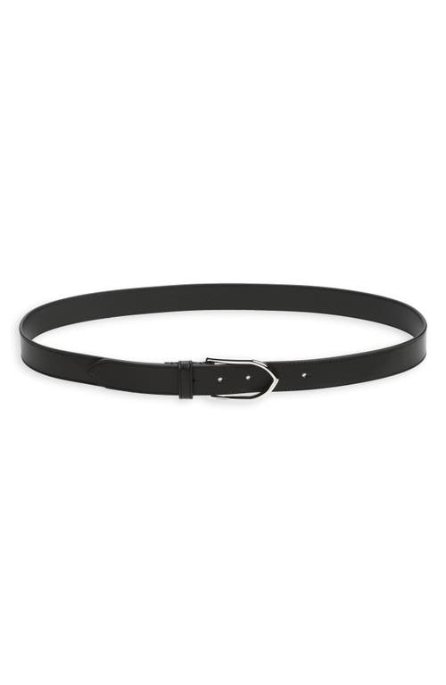 Jacquemus La Ceinture Bambino Leather Belt Black/Silver at Nordstrom,