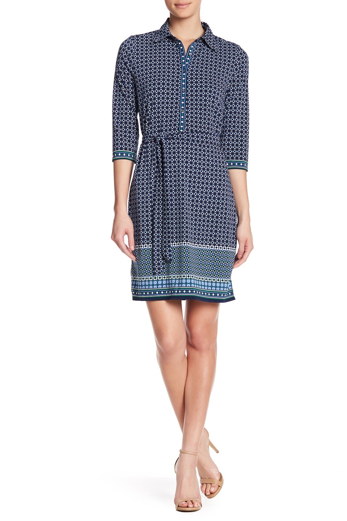 max-studio-3-4-length-sleeve-shirt-dress-nordstrom-rack