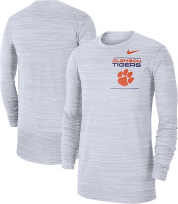 Nike Men's Gray Clemson Tigers 2021 Team Sideline Performance Pullover Hoodie - Gray