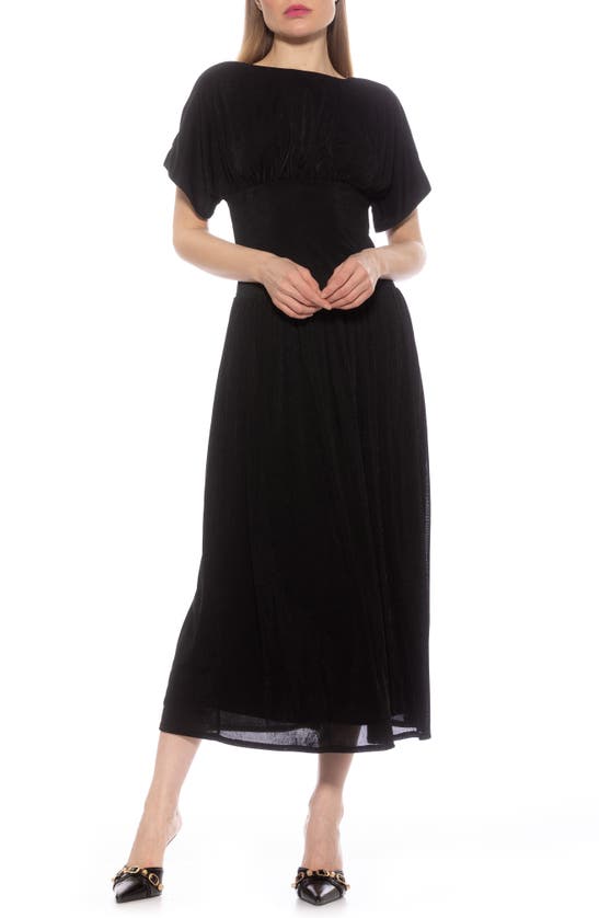 Alexia Admor Luna Dolman Sleeve Maxi Dress In Black