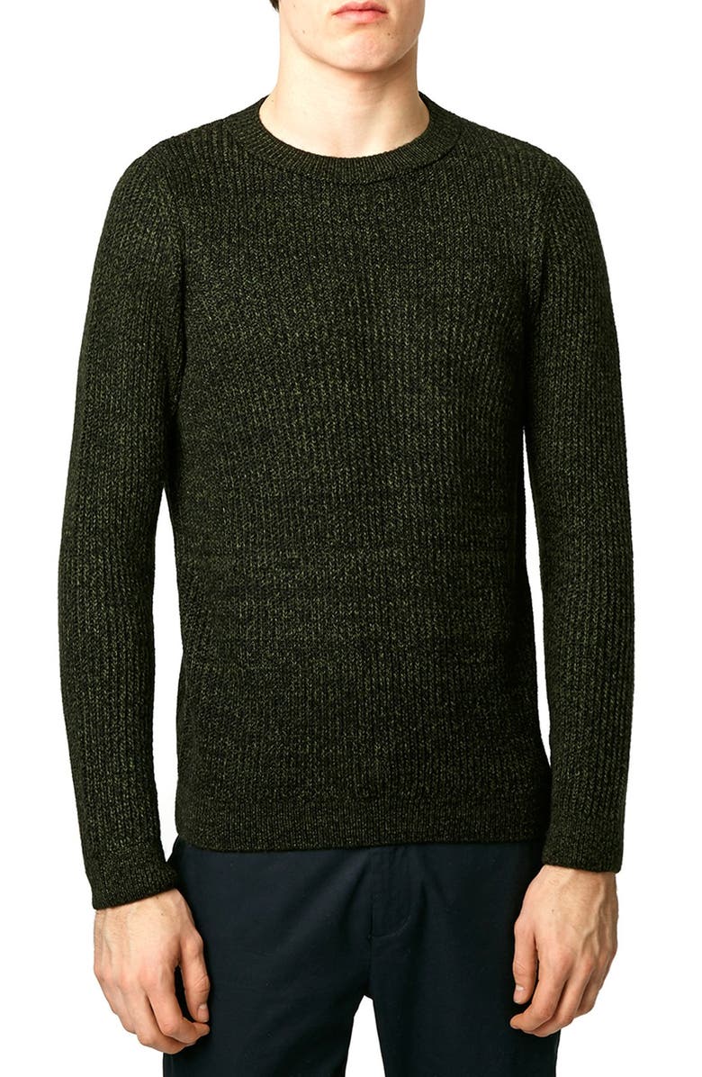 Topman Rib Crewneck Sweater | Nordstrom