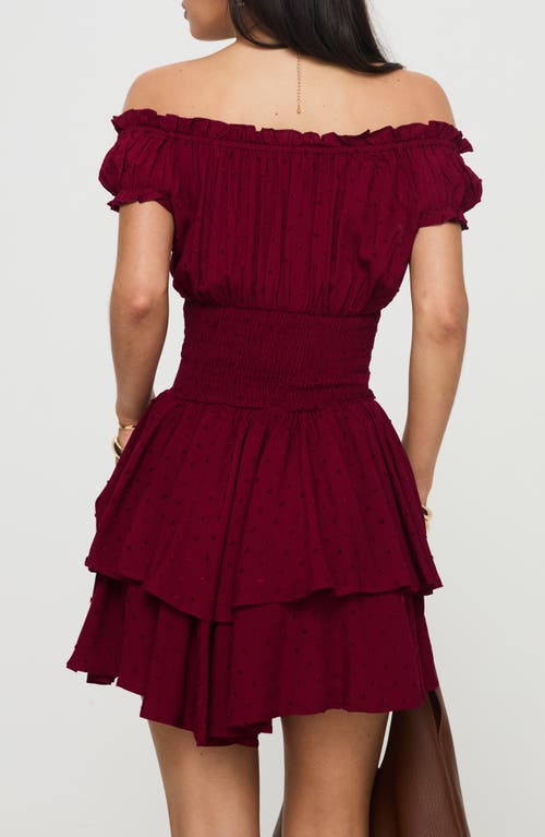 PRINCESS POLLY PRINCESS POLLY THE LOVE GALORE OFF THE SHOULDER ROMPER