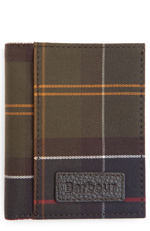 Barbour Tartan Folding Card Case in Classic Tartan