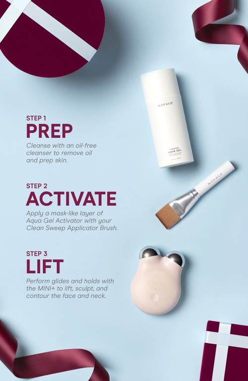 Shop Nuface ® Mini+ Smart Facial Device Kit $325 Value In Velvet Rose