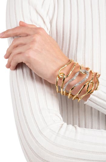 Alexis Bittar Solanales Crystal Cuff Bracelet