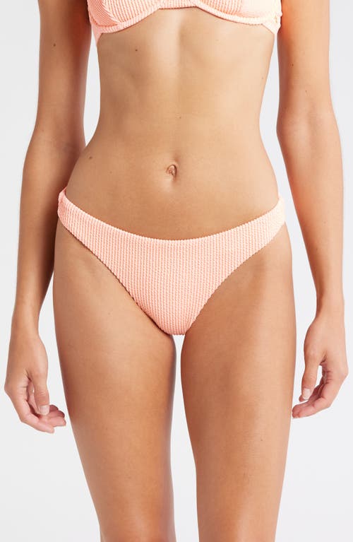 Billabong Summer High Tanga Bikini Bottoms in Peach Tart at Nordstrom, Size X-Large