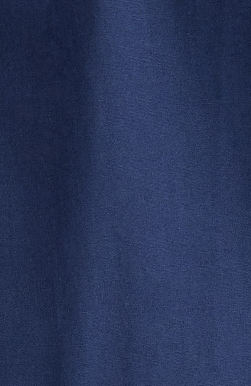Lorenzo Uomo Trim Fit Solid Stretch Cotton Dress Shirt In Navy