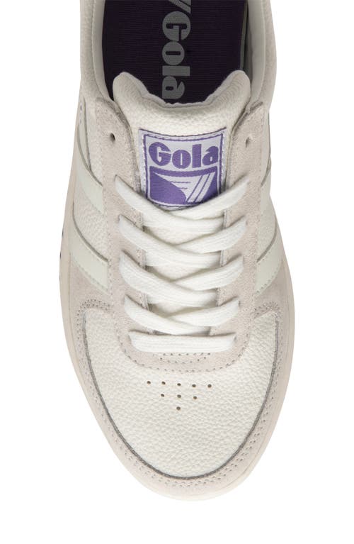 Gola Grandslam 88 Sneaker In White/white/lavender