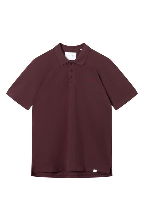 Les Deux Colt Cotton Piqué Polo In Sassafras/elderberry