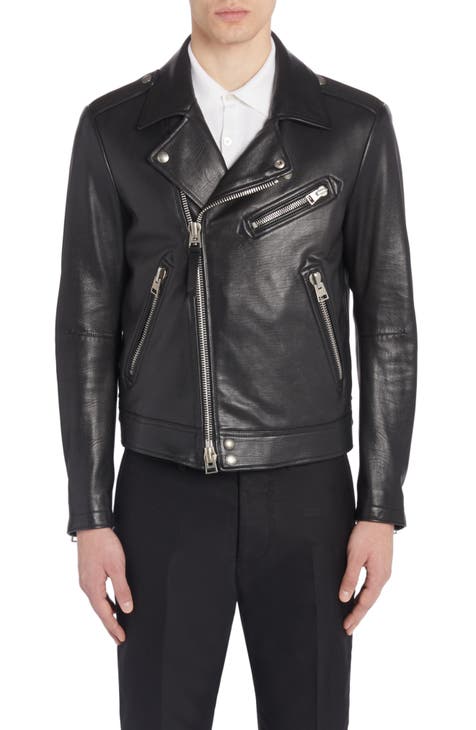 mens biker leather jacket | Nordstrom