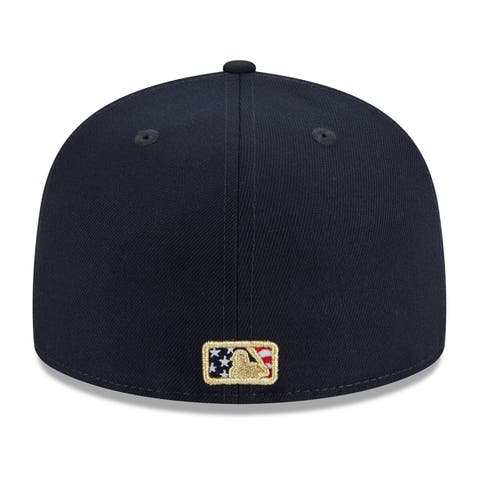 Detroit Tigers New Era Metallic Gradient 59FIFTY Fitted Hat - Navy