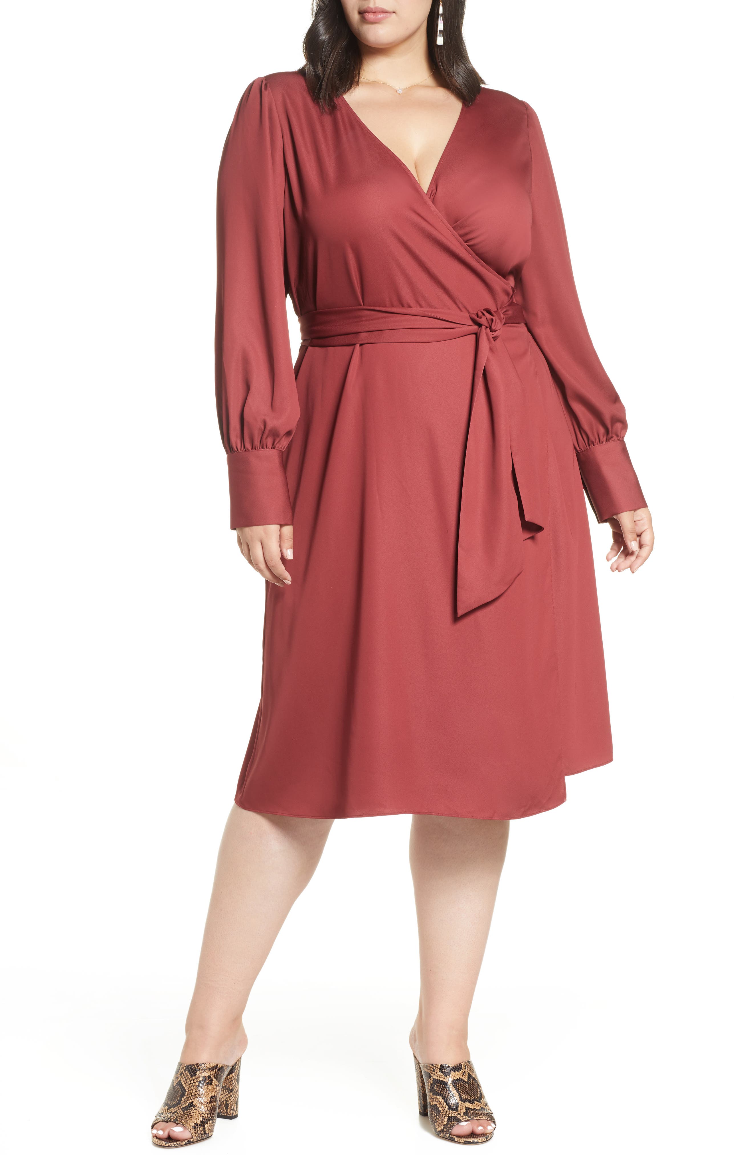 nordstrom halogen wrap dress