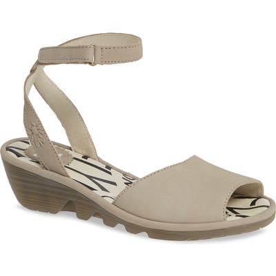 Fly London Pato Wedge Sandal, Beige