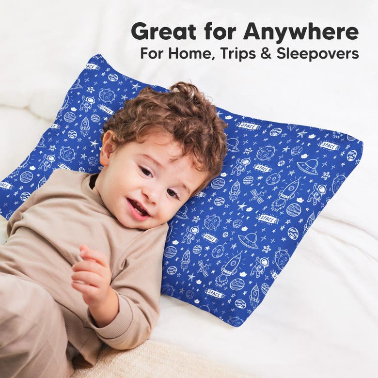 Keababies Printed Toddler Pillowcase 13x18" In Off To Space