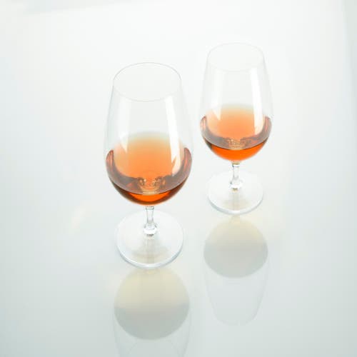 Viski Raye Crystal Wingback Brandy Glasses Set Of 2 In Clear