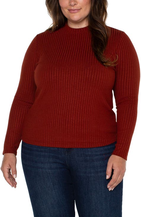 Red Plus-Size Tops for Women