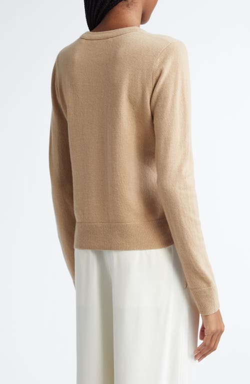Vince Classic Crewneck Cashmere Sweater In Camel