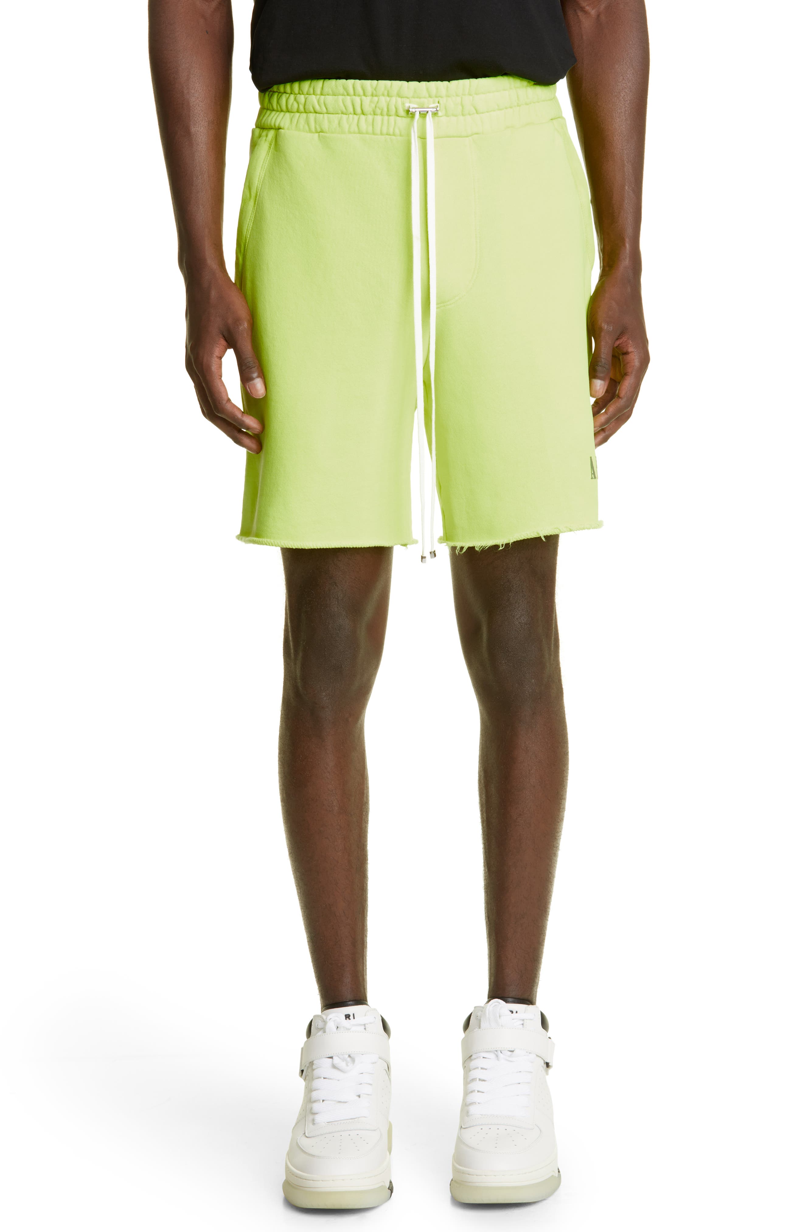 nike sweat shorts cut off