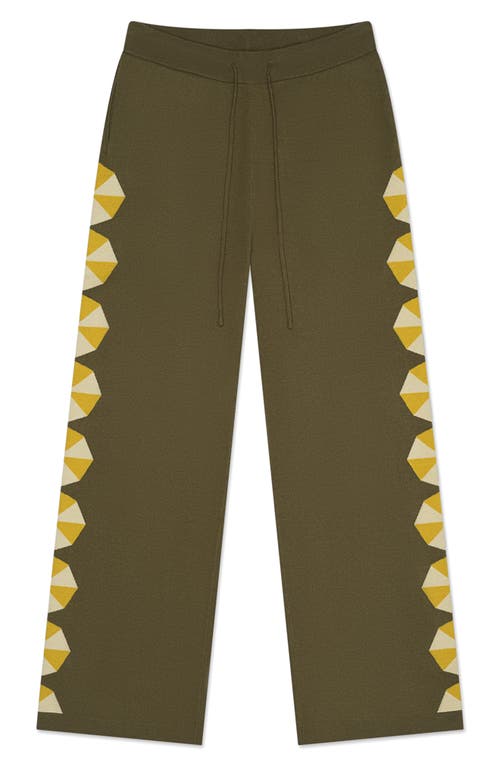 Mavrans Umbrella Drawstring Sweater Pants In Green