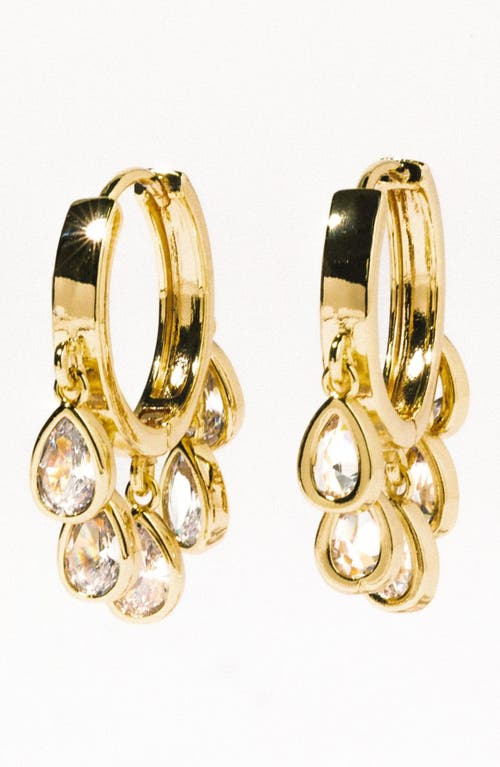 Child of Wild Eloise Cubic Zirconia Charms Hoop Earrings in Gold at Nordstrom