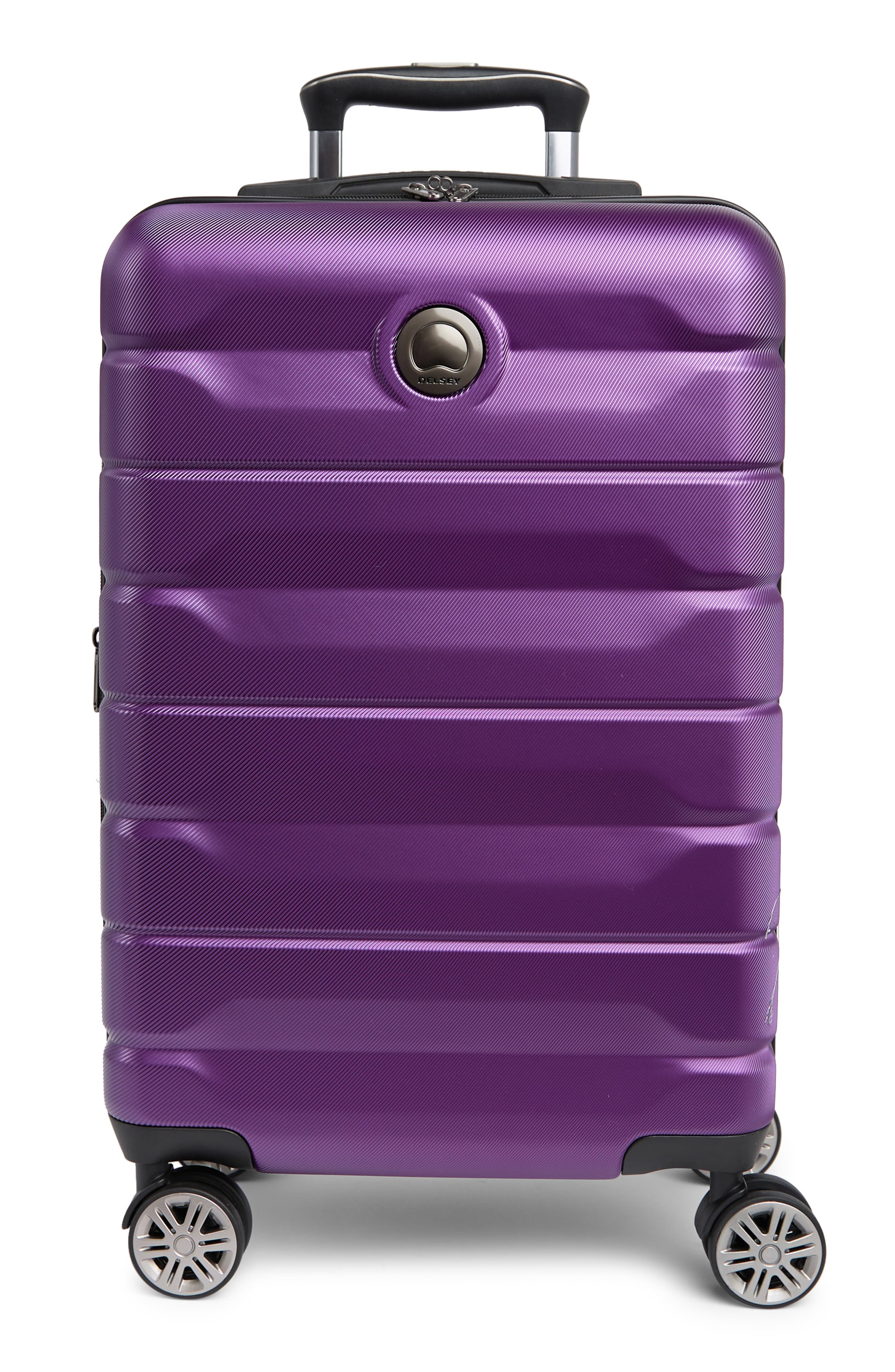 Delsey Air Armour 20" Hardside Spinner Suitcase In Purple ModeSens