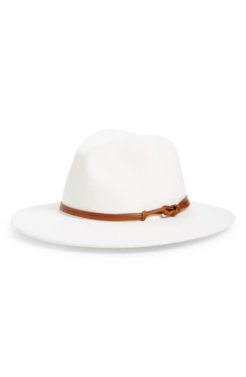 Billie Wool Felt Panama Hat in Cream