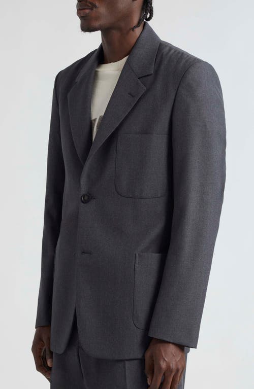 Shop Golden Goose Journey Virgin Wool Sport Coat In Antracite/melange