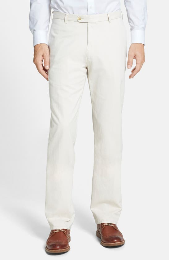 Peter Millar Garment Washed Twill Pants In Stone