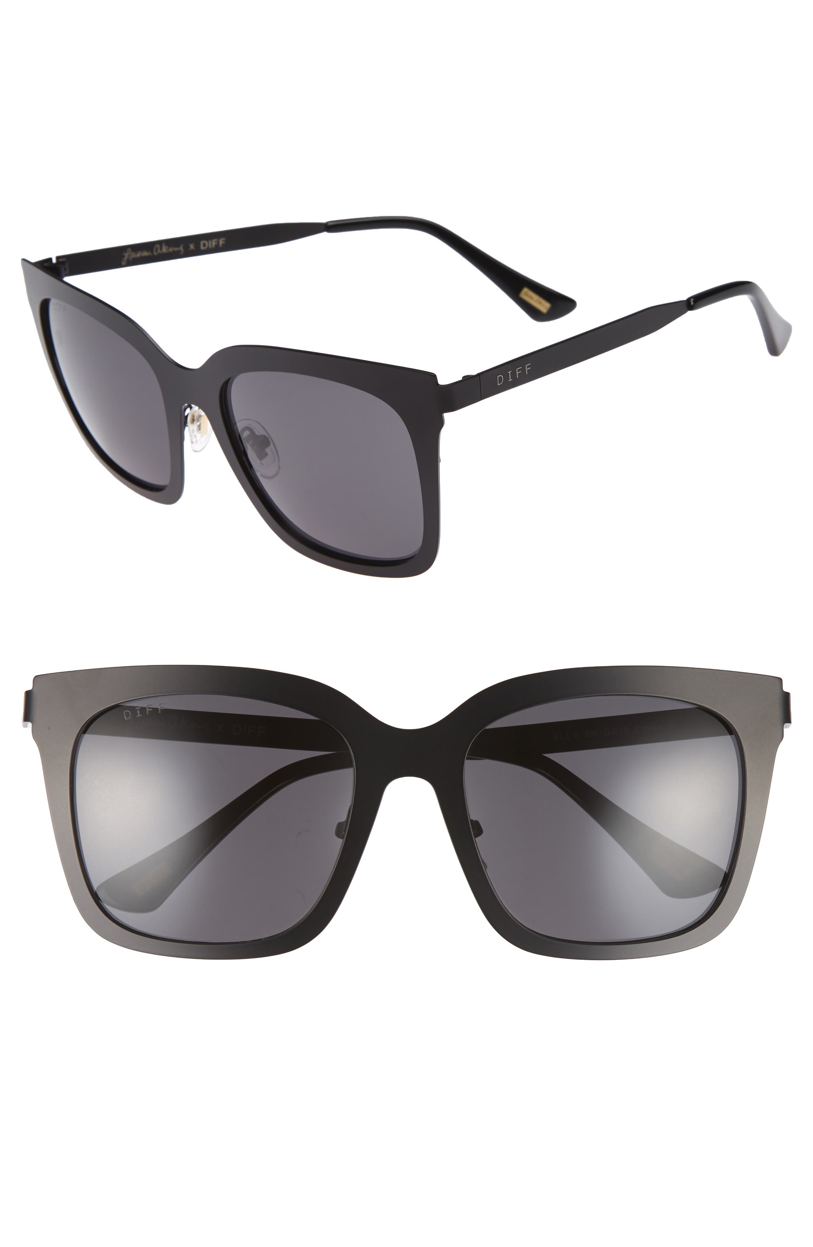 DIFF x Lauren Akins Ella 53mm Cat Eye Sunglasses Nordstrom