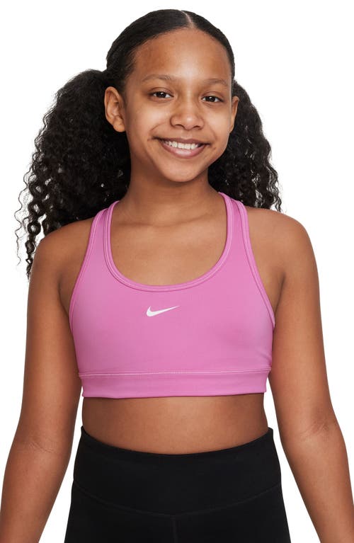 Nike Kids' Dri-fit Racerback Sports Bra In Pink