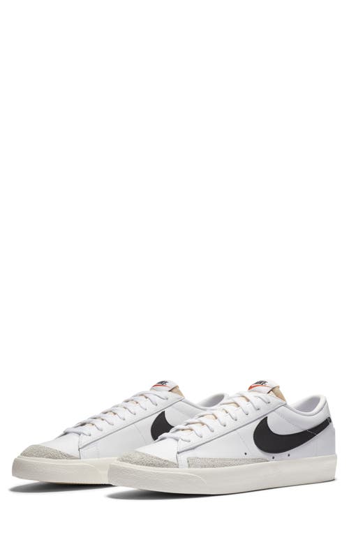 Nike Blazer Low '77 Sneaker In White/black