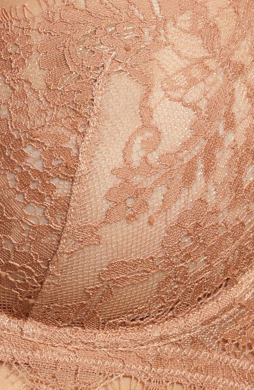 Skarlett Blue Entice Underwire Balconette Bra In Gleam/terracotta