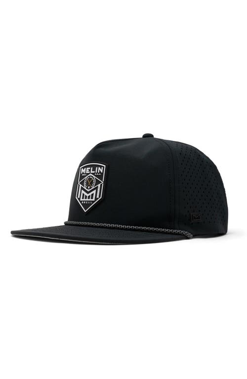 Coronado Hydro Performance Snapback Hat in Black