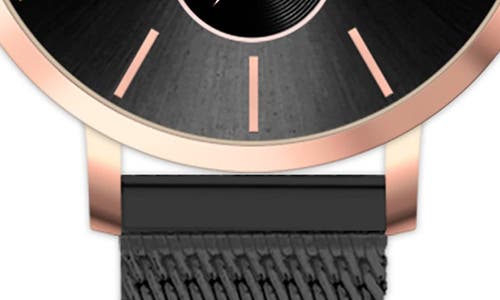 Alfred Sung Serenity Mesh Strap Watch, 33mm In Black