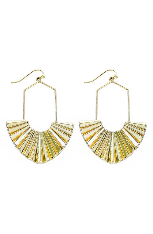 Panacea Deco Sunrays Drop Earrings in Gold at Nordstrom