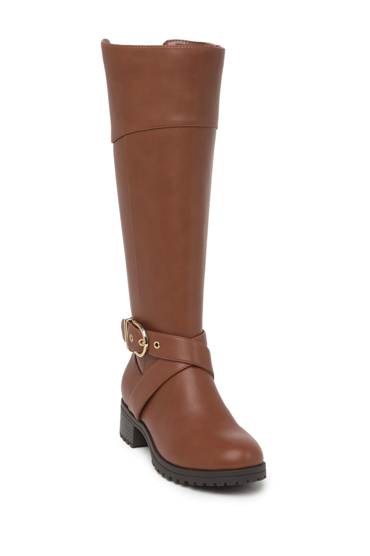 tommy hilfiger buckle high boot stretch